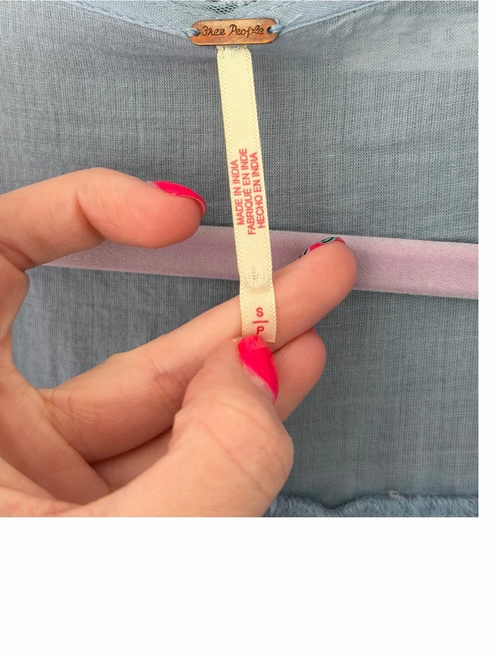 Free People Blue Luna Cottagecore Top